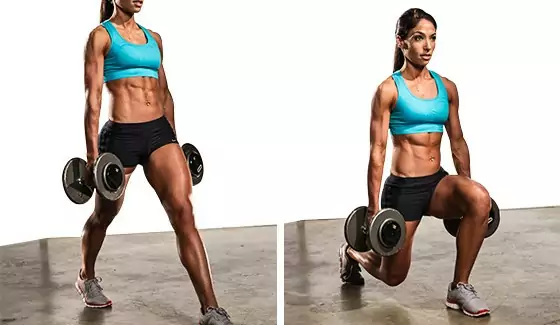 Stabiliteitsoefening lunges