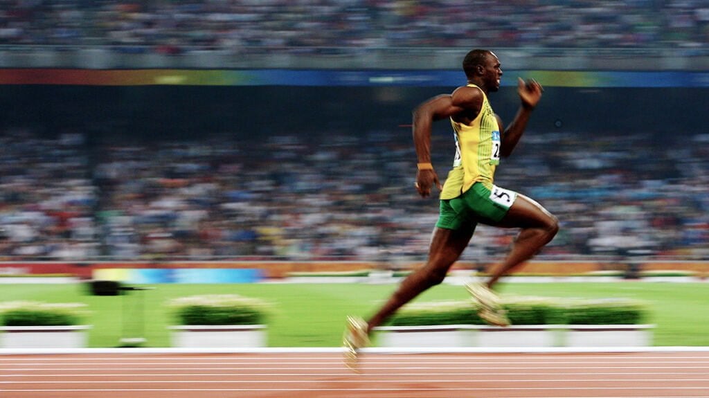 Is het ideale cadans voor hardlopen 180 spm Usain Bolt