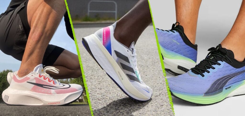 Hardloopschoenen met een carbonplaat