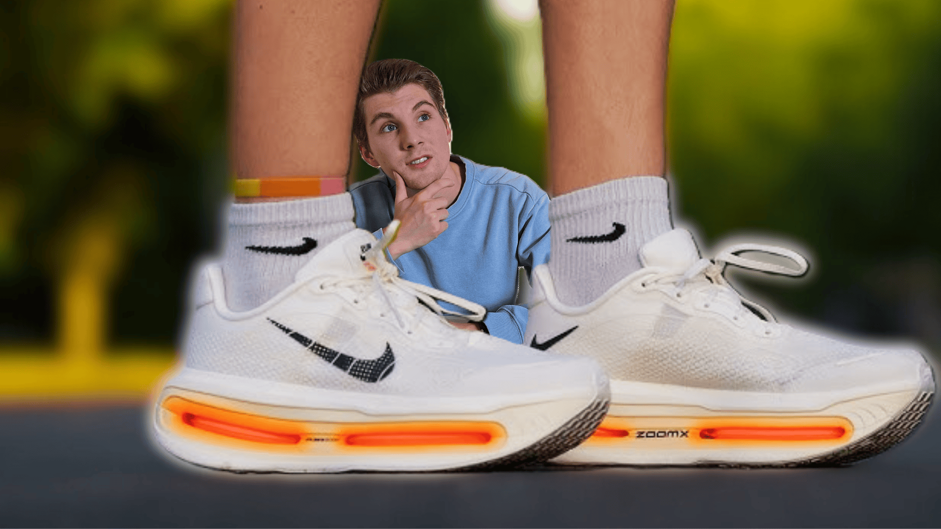 Hardloopschoenen met dikke zolen