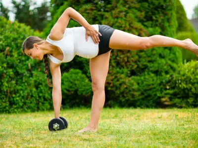 Krachttraining thuis voor hardlopen single leg deadlift
