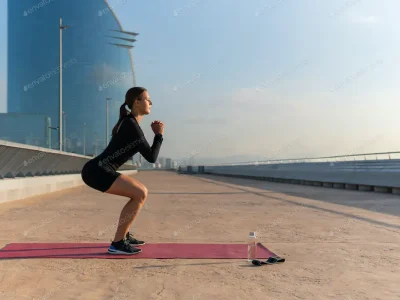 Krachttraining thuis voor hardlopen squat